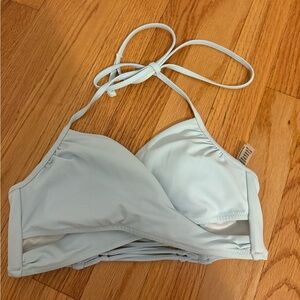 Light Blue Women’s Halter Swim Top